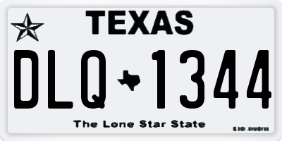 TX license plate DLQ1344