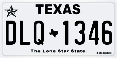 TX license plate DLQ1346
