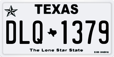 TX license plate DLQ1379