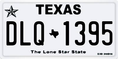 TX license plate DLQ1395