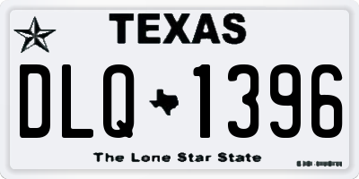 TX license plate DLQ1396