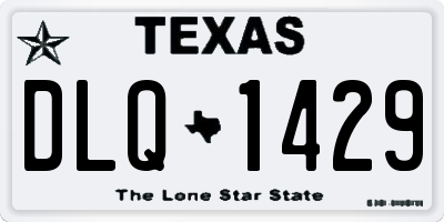 TX license plate DLQ1429