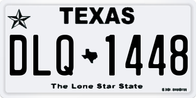TX license plate DLQ1448