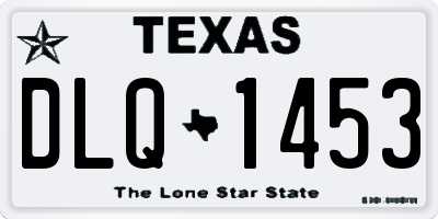 TX license plate DLQ1453