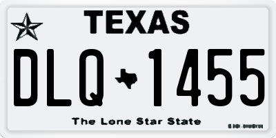 TX license plate DLQ1455