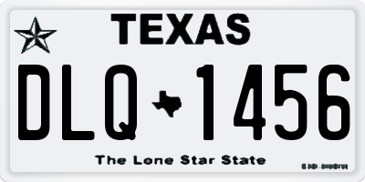 TX license plate DLQ1456