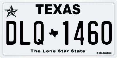 TX license plate DLQ1460