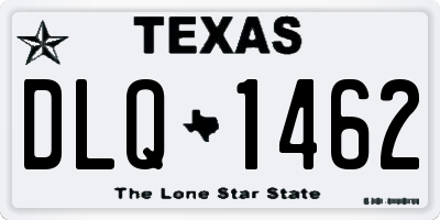 TX license plate DLQ1462