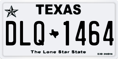 TX license plate DLQ1464