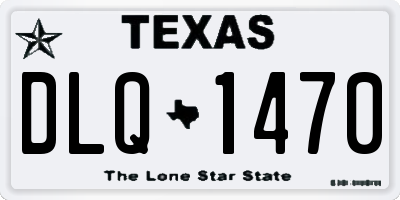 TX license plate DLQ1470