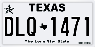 TX license plate DLQ1471