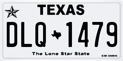 TX license plate DLQ1479