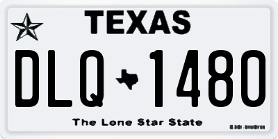 TX license plate DLQ1480