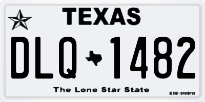 TX license plate DLQ1482