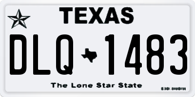 TX license plate DLQ1483