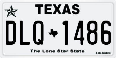 TX license plate DLQ1486