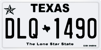 TX license plate DLQ1490