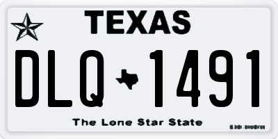 TX license plate DLQ1491
