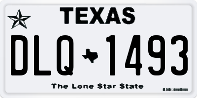 TX license plate DLQ1493