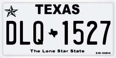 TX license plate DLQ1527