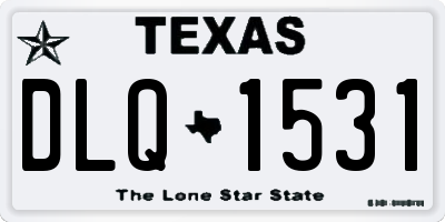 TX license plate DLQ1531