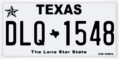 TX license plate DLQ1548