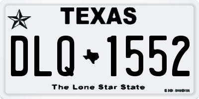 TX license plate DLQ1552