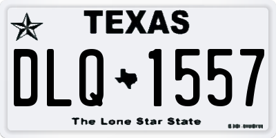 TX license plate DLQ1557