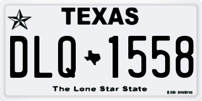 TX license plate DLQ1558