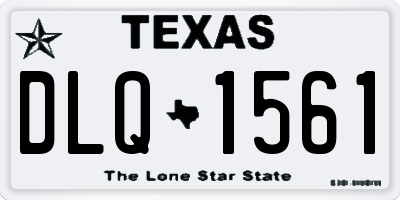TX license plate DLQ1561
