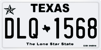 TX license plate DLQ1568