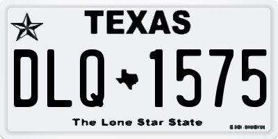 TX license plate DLQ1575