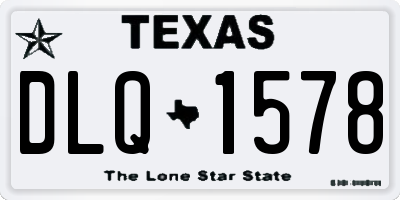 TX license plate DLQ1578
