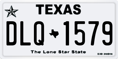 TX license plate DLQ1579