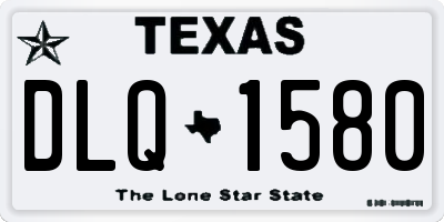 TX license plate DLQ1580