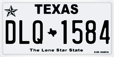 TX license plate DLQ1584