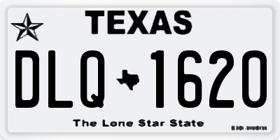TX license plate DLQ1620