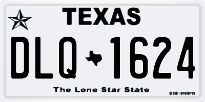 TX license plate DLQ1624