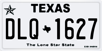 TX license plate DLQ1627