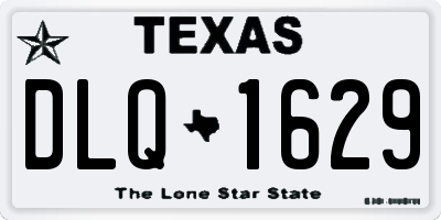 TX license plate DLQ1629