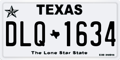 TX license plate DLQ1634
