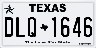 TX license plate DLQ1646