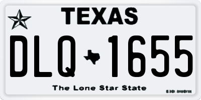 TX license plate DLQ1655