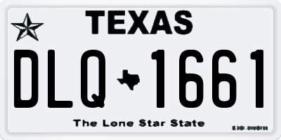 TX license plate DLQ1661