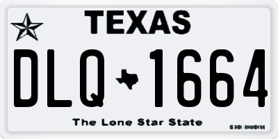 TX license plate DLQ1664