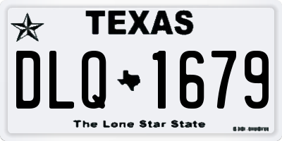 TX license plate DLQ1679