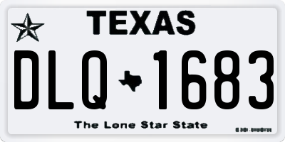 TX license plate DLQ1683