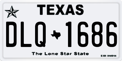 TX license plate DLQ1686