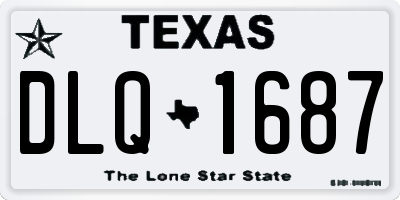 TX license plate DLQ1687
