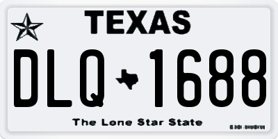 TX license plate DLQ1688